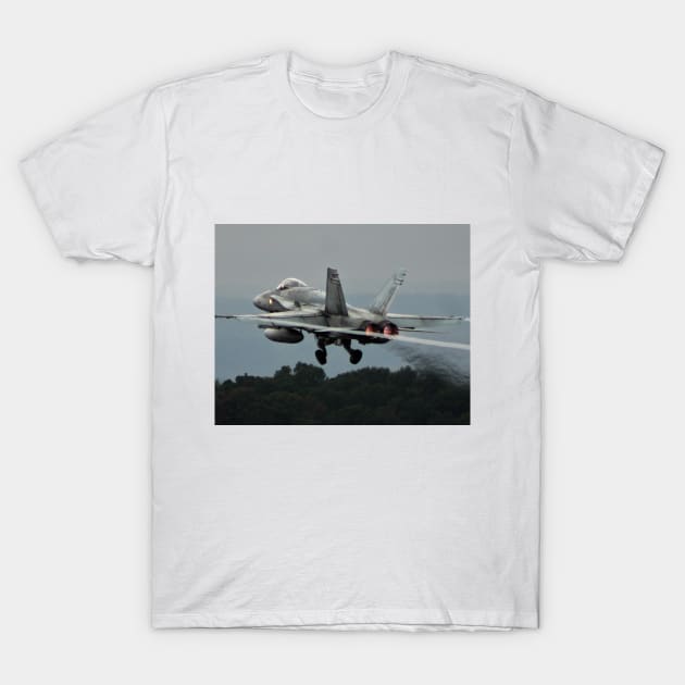 FA-18 Hornet Afterburner take-off T-Shirt by acefox1